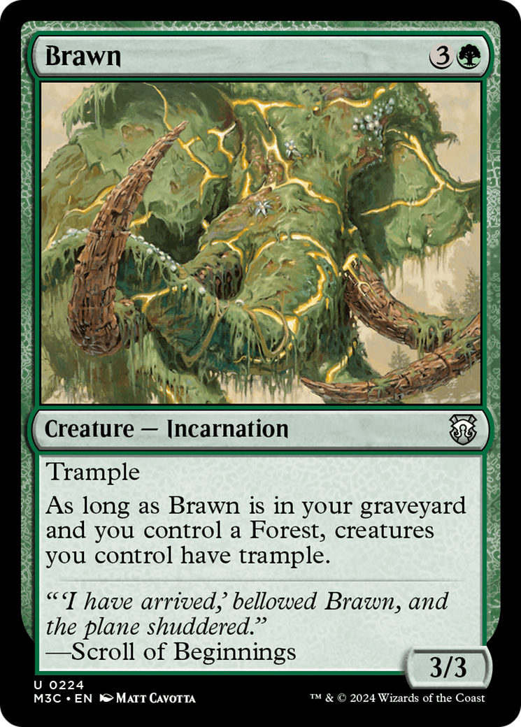 Brawn (Ripple Foil) [Modern Horizons 3 Commander] - The Mythic Store | 24h Order Processing