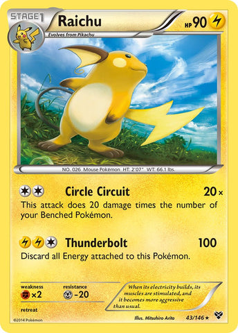 Raichu (43/146) (Cosmos Holo) (Blister Exclusive) [XY: Base Set] - The Mythic Store | 24h Order Processing