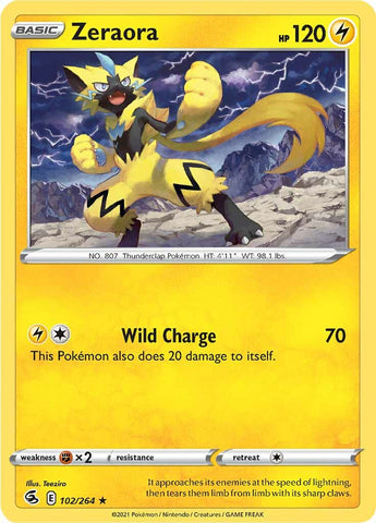 Zeraora (102/264) [Sword & Shield: Fusion Strike] - The Mythic Store | 24h Order Processing