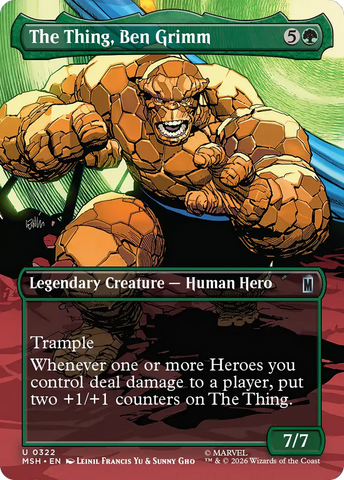 The Thing, Ben Grimm (Borderless) [Marvel Super Heroes] - The Mythic Store | 24h Order Processing