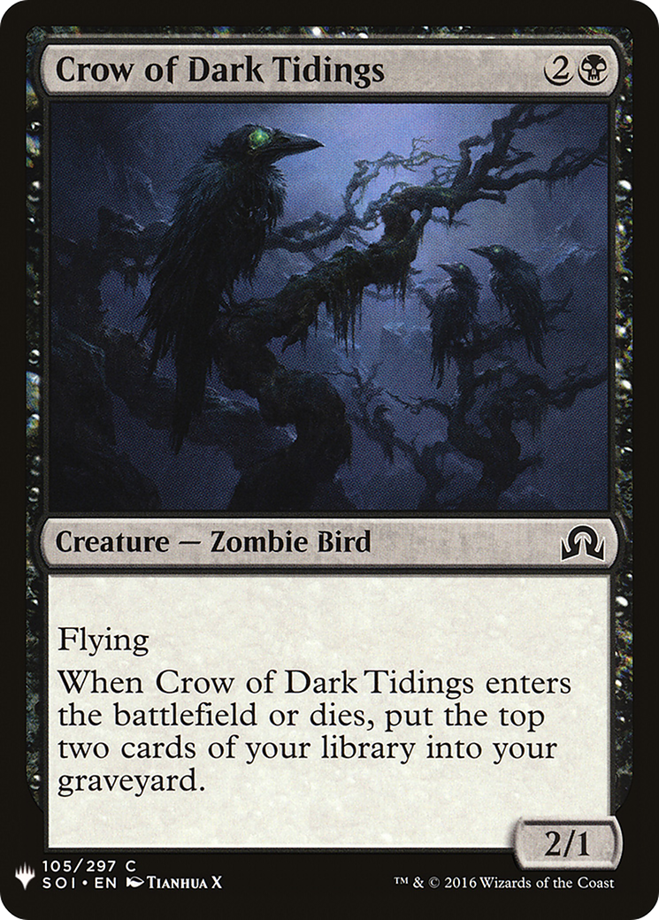 Crow of Dark Tidings [Mystery Booster] - The Mythic Store | 24h Order Processing