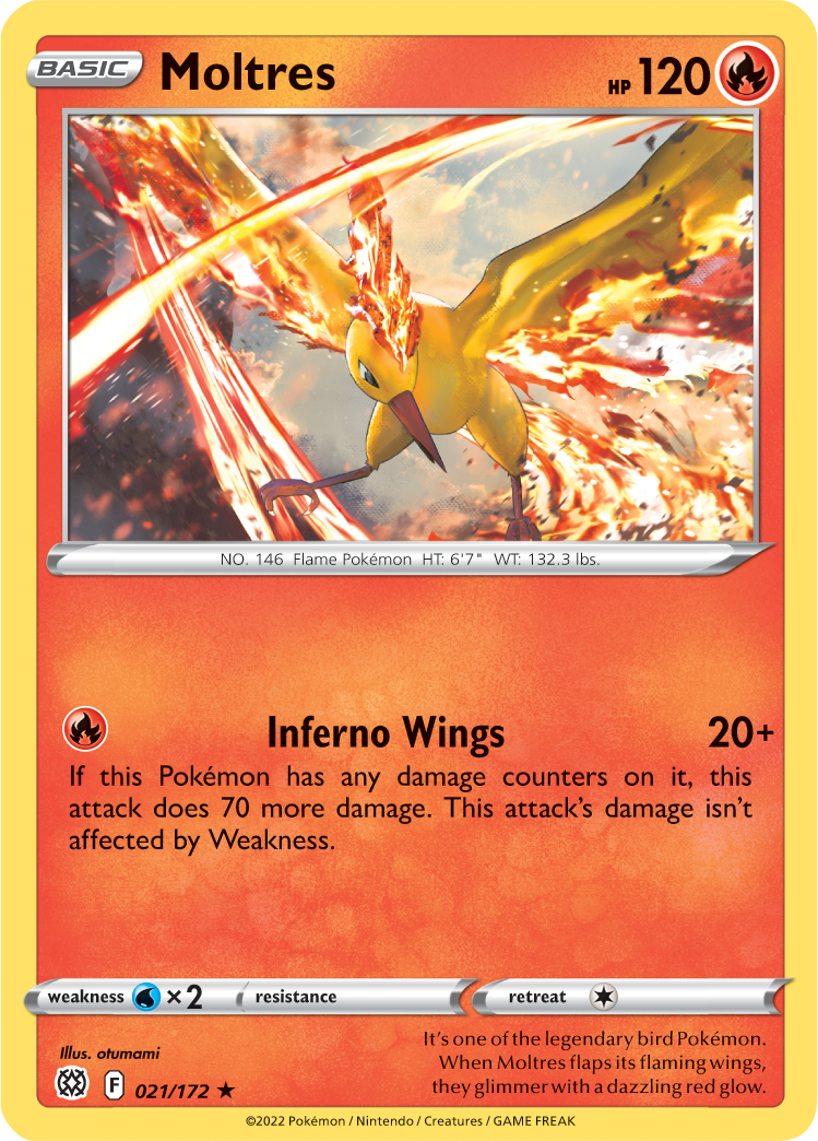 Moltres (021/172) [Sword & Shield: Brilliant Stars] - The Mythic Store | 24h Order Processing