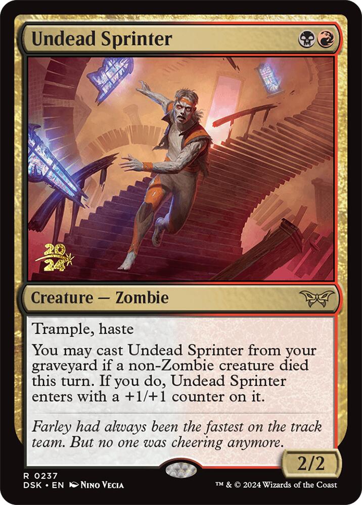 Undead Sprinter [Duskmourn: House of Horror Prerelease Promos] - The Mythic Store | 24h Order Processing