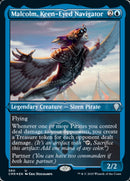 Malcolm, Keen-Eyed Navigator (Etched) [Commander Legends] - The Mythic Store | 24h Order Processing