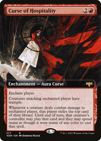 Curse of Hospitality (Extended Art) [Innistrad: Crimson Vow] - The Mythic Store | 24h Order Processing