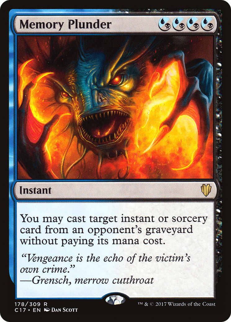 Memory Plunder [Commander 2017] - The Mythic Store | 24h Order Processing