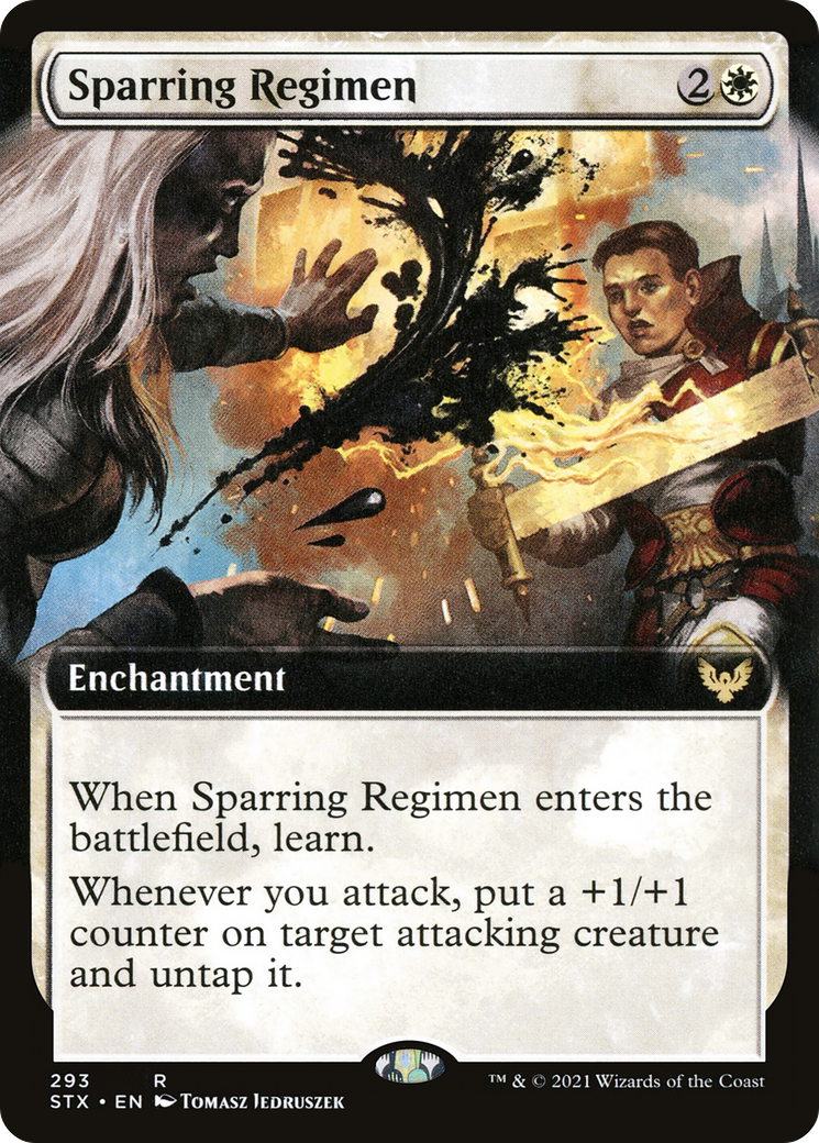 Sparring Regimen (Extended Art) [Strixhaven: School of Mages] - The Mythic Store | 24h Order Processing