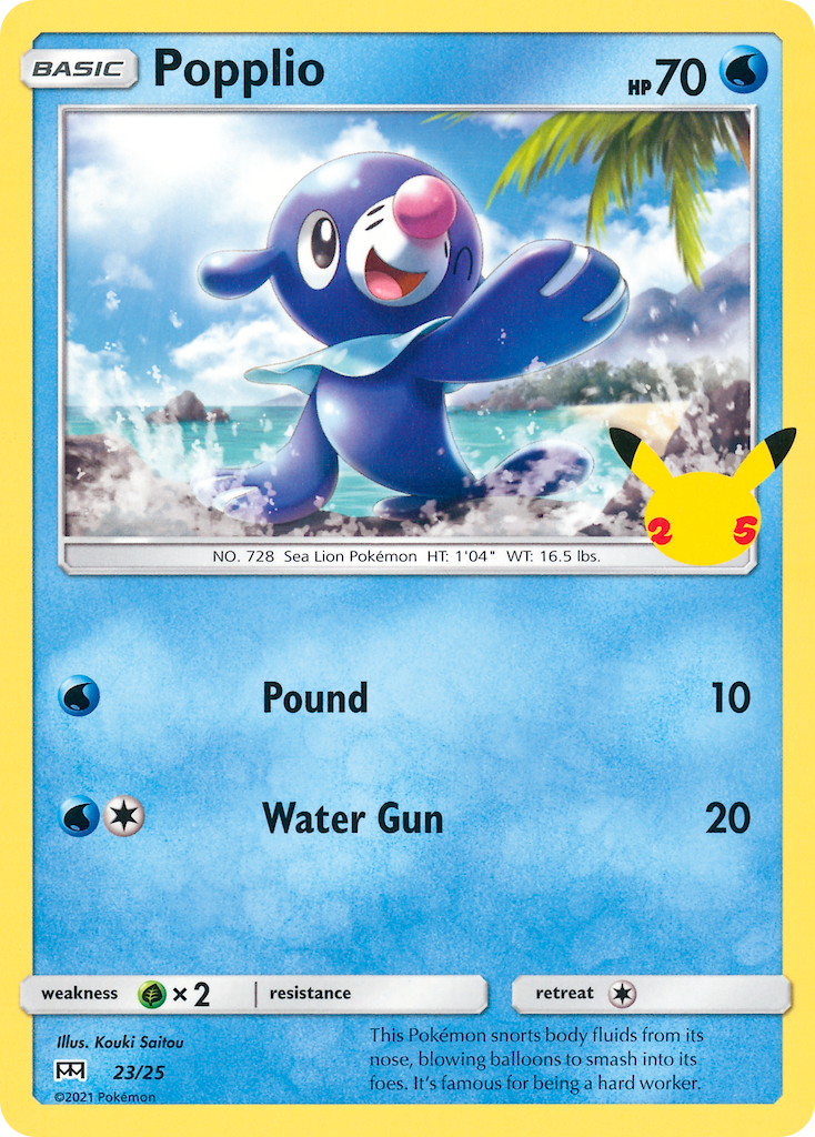 Popplio (23/25) [McDonald's 25th Anniversary] - The Mythic Store | 24h Order Processing