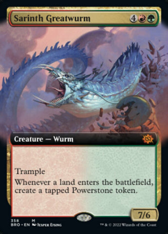 Sarinth Greatwurm (Extended Art) [The Brothers' War] - The Mythic Store | 24h Order Processing