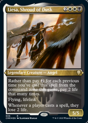 Liesa, Shroud of Dusk (Etched) [Commander Legends] - The Mythic Store | 24h Order Processing