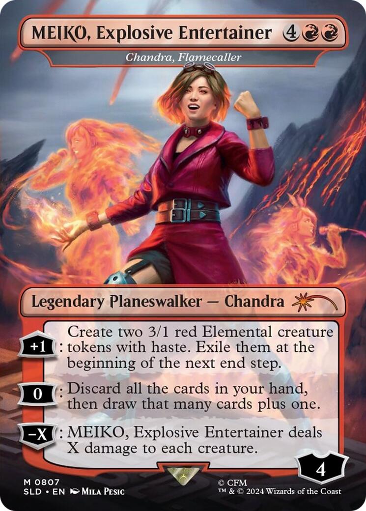 MEIKO, Explosive Entertainer - Chandra, Flamecaller (Japanese) [Secret Lair Drop Series] - The Mythic Store | 24h Order Processing