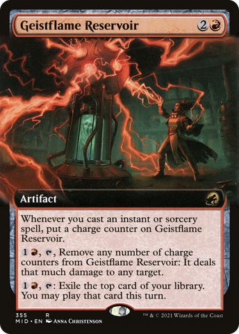 Geistflame Reservoir (Extended Art) [Innistrad: Midnight Hunt] - The Mythic Store | 24h Order Processing