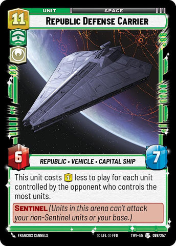 Republic Defense Carrier (098/257) (098/257) [Twilight of the Republic] - The Mythic Store | 24h Order Processing