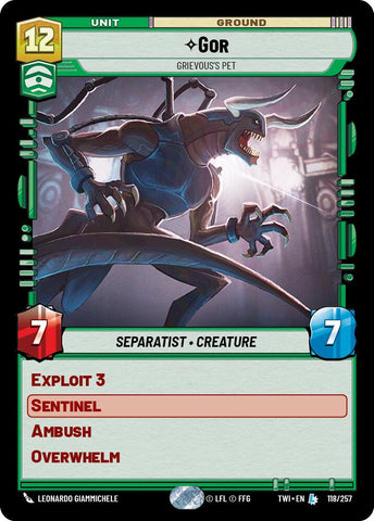 Gor - Grievous's Pet (118/257) (118/257) [Twilight of the Republic] - The Mythic Store | 24h Order Processing