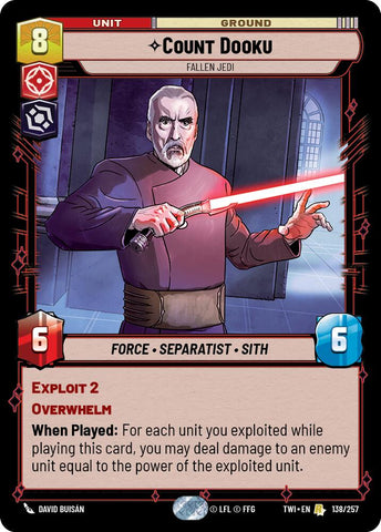 Count Dooku - Fallen Jedi (138/257) (138/257) [Twilight of the Republic] - The Mythic Store | 24h Order Processing