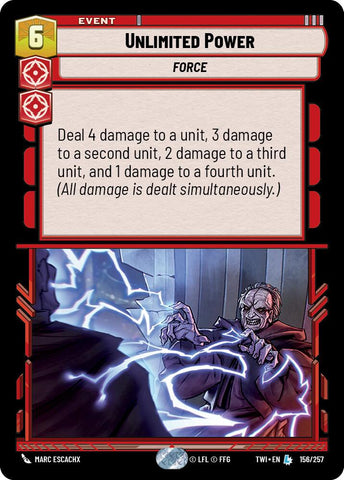 Unlimited Power (156/257) (156/257) [Twilight of the Republic] - The Mythic Store | 24h Order Processing