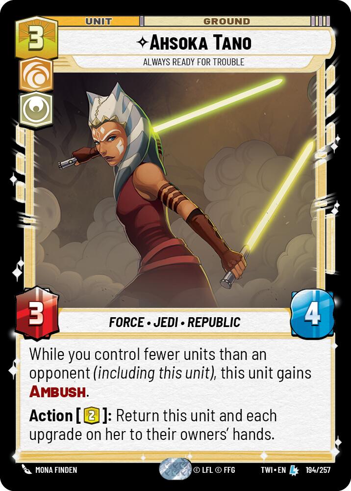 Ahsoka Tano - Always Ready For Trouble (194/257) [Twilight of the Republic] - The Mythic Store | 24h Order Processing