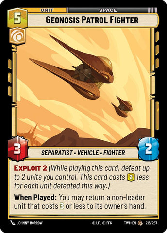 Geonosis Patrol Fighter (215/257) (215/257) [Twilight of the Republic] - The Mythic Store | 24h Order Processing