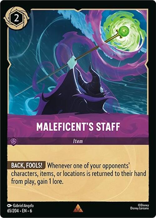 Maleficent's Staff (65/204) [Azurite Sea] - The Mythic Store | 24h Order Processing