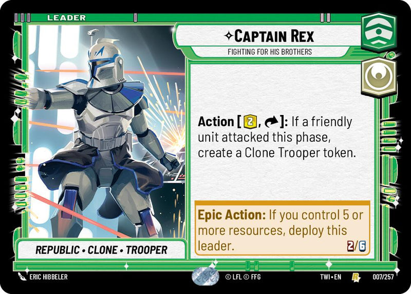 Captain Rex - Fighting For His Brothers (007/257) [Twilight of the Republic] - The Mythic Store | 24h Order Processing