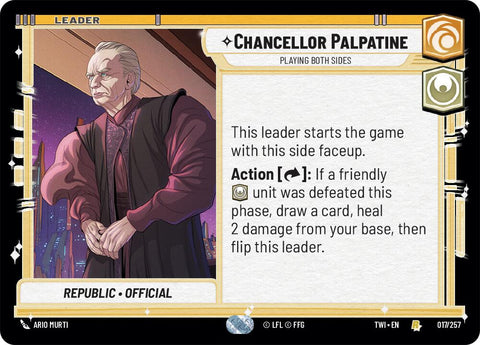 Chancellor Palpatine - Playing Both Sides (017/257) (017/257) [Twilight of the Republic] - The Mythic Store | 24h Order Processing