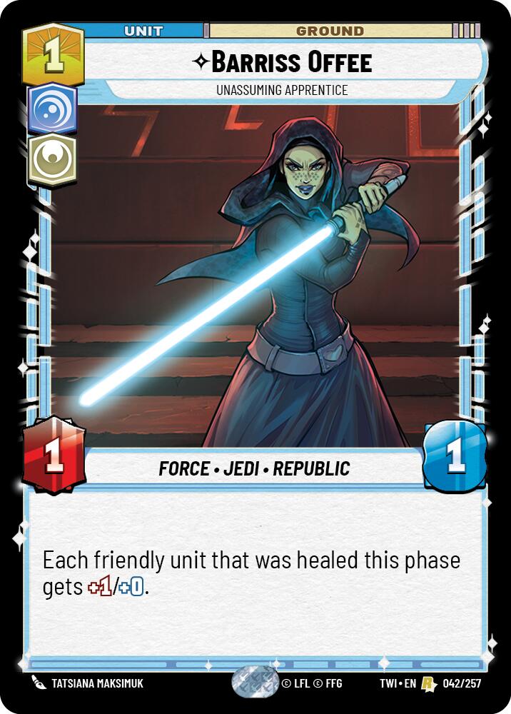 Barriss Offee - Unassuming Apprentice (042/257) [Twilight of the Republic] - The Mythic Store | 24h Order Processing