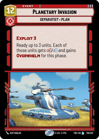 Planetary Invasion (178/257) (178/257) [Twilight of the Republic] - The Mythic Store | 24h Order Processing