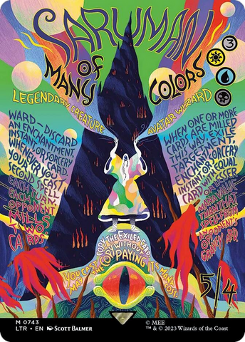 Saruman of Many Colors (Borderless Poster) [The Lord of the Rings: Tales of Middle-Earth] - The Mythic Store | 24h Order Processing