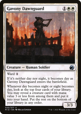 Gavony Dawnguard [Innistrad: Midnight Hunt] - The Mythic Store | 24h Order Processing