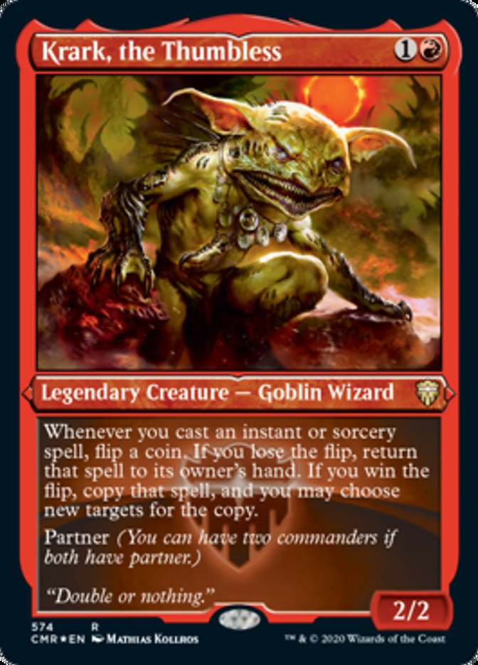 Krark, the Thumbless (Etched) [Commander Legends] - The Mythic Store | 24h Order Processing