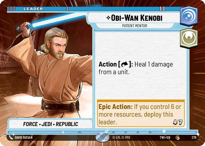 Obi-Wan Kenobi - Patient Mentor (Hyperspace) (278) [Twilight of the Republic] - The Mythic Store | 24h Order Processing