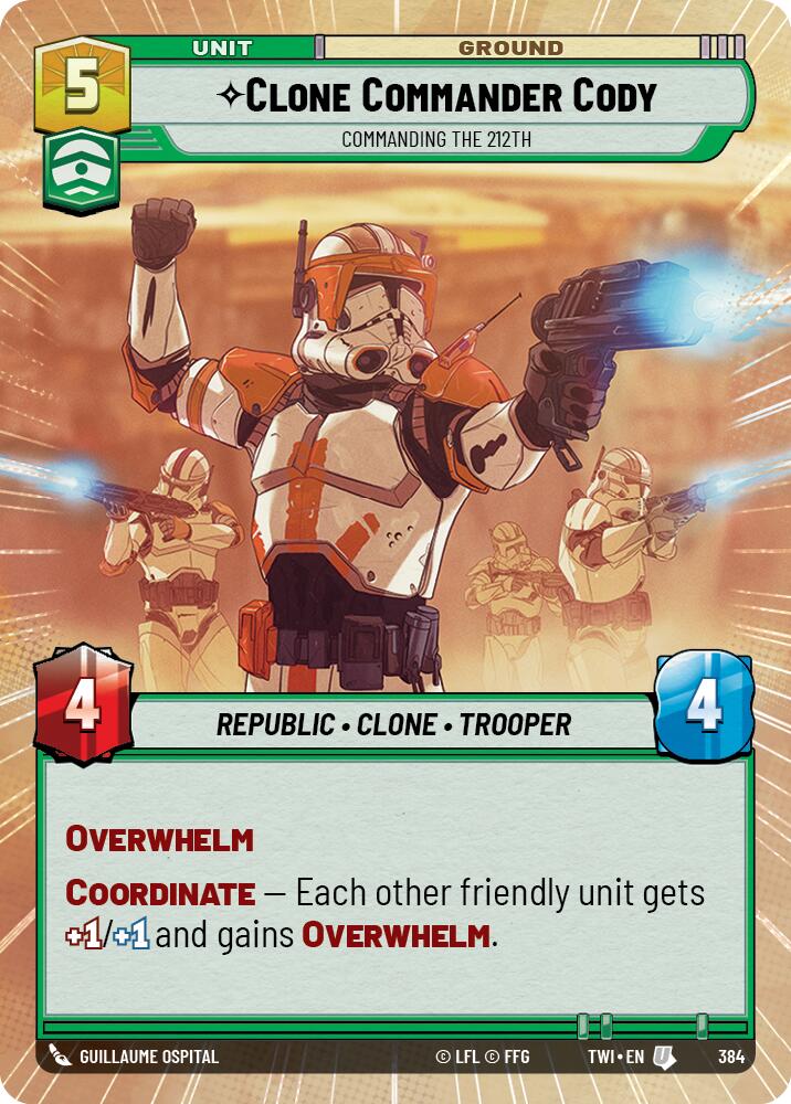 Clone Commander Cody - Commanding the 212th (Hyperspace) (384) [Twilight of the Republic] - The Mythic Store | 24h Order Processing