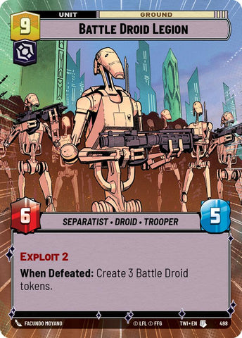 Battle Droid Legion (498) (Hyperspace) (498) [Twilight of the Republic] - The Mythic Store | 24h Order Processing
