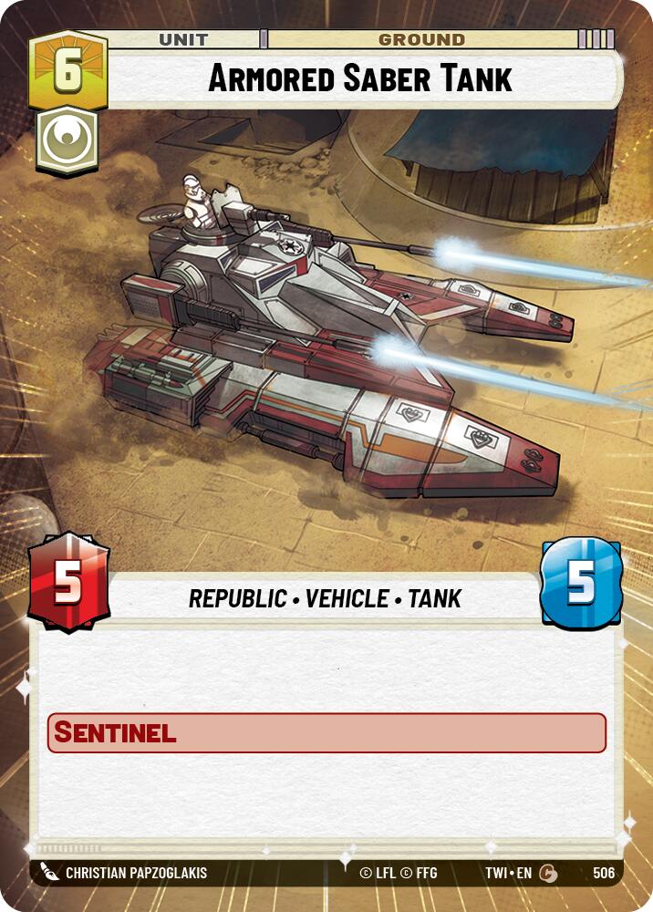 Armored Saber Tank (Hyperspace) (506) [Twilight of the Republic] - The Mythic Store | 24h Order Processing