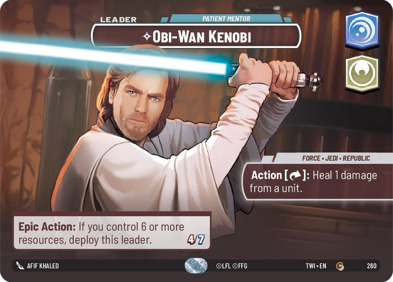 Obi-Wan Kenobi - Patient Mentor (Showcase) (260) [Twilight of the Republic] - The Mythic Store | 24h Order Processing