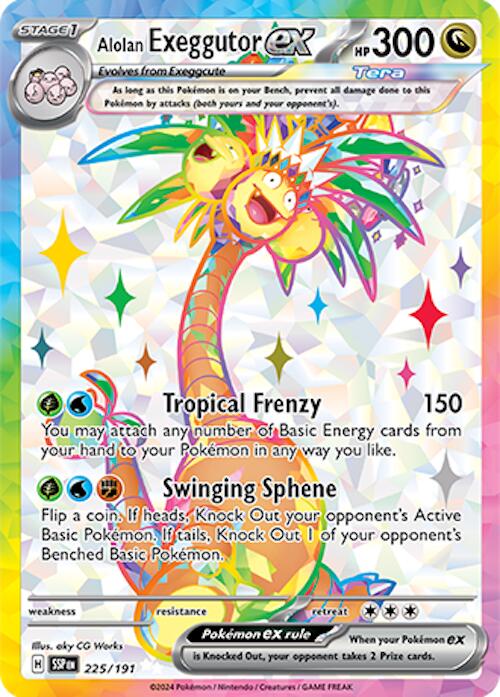 Alolan Exeggutor ex (225/191) [Scarlet & Violet: Surging Sparks] - The Mythic Store | 24h Order Processing
