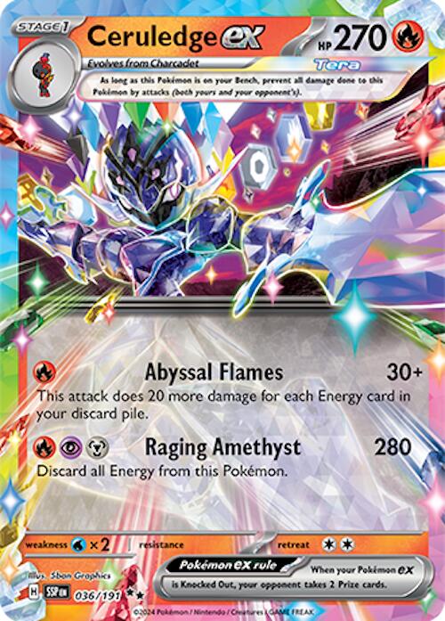 Ceruledge ex (036/191) [Scarlet & Violet: Surging Sparks] - The Mythic Store | 24h Order Processing