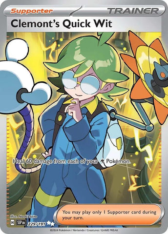 Clemont's Quick Wit (229/191) [Scarlet & Violet: Surging Sparks] - The Mythic Store | 24h Order Processing