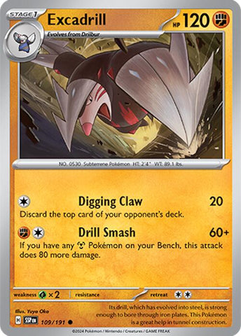 Excadrill (109/191) [Scarlet & Violet: Surging Sparks] - The Mythic Store | 24h Order Processing
