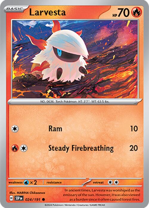 Larvesta (024/191) [Scarlet & Violet: Surging Sparks] - The Mythic Store | 24h Order Processing