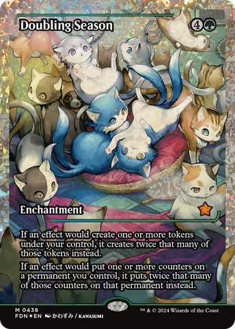 Doubling Season (Showcase) (Fracture Foil) [Foundations] - The Mythic Store | 24h Order Processing