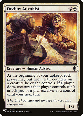 Orzhov Advokist [The List] - The Mythic Store | 24h Order Processing
