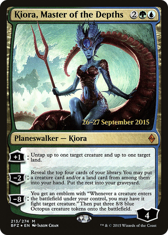 Kiora, Master of the Depths [Battle for Zendikar Prerelease Promos] - The Mythic Store | 24h Order Processing