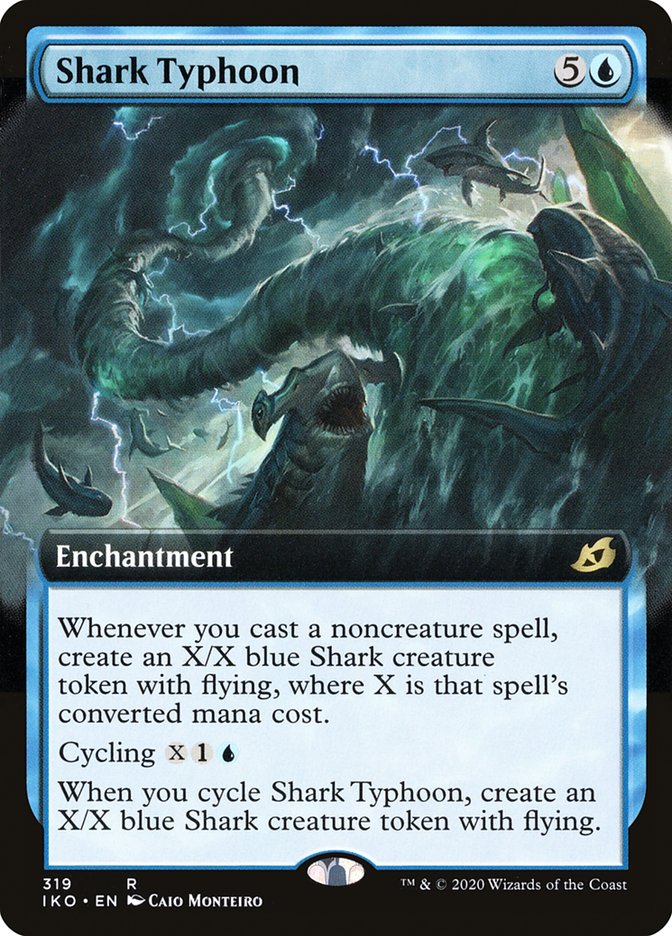 Shark Typhoon (Extended Art) [Ikoria: Lair of Behemoths] - The Mythic Store | 24h Order Processing