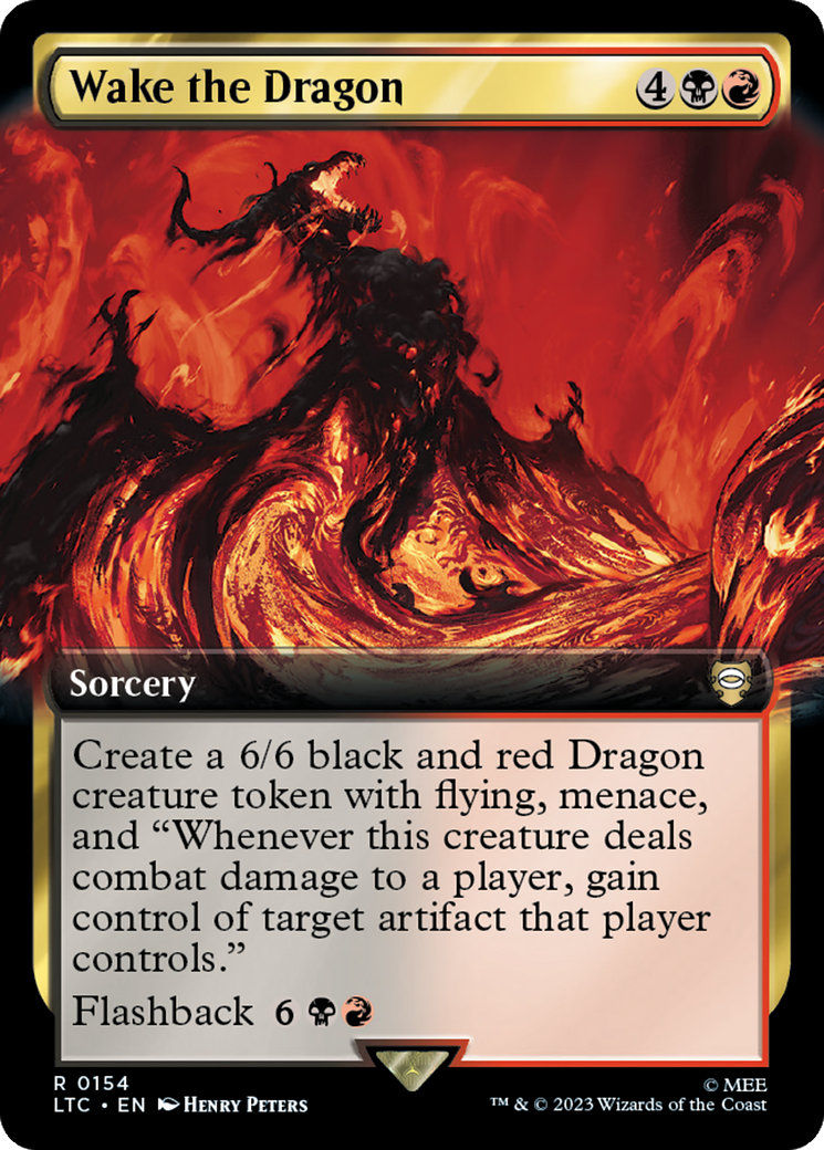 Wake the Dragon (Extended Art) [The Lord of the Rings: Tales of Middle-Earth Commander] - The Mythic Store | 24h Order Processing