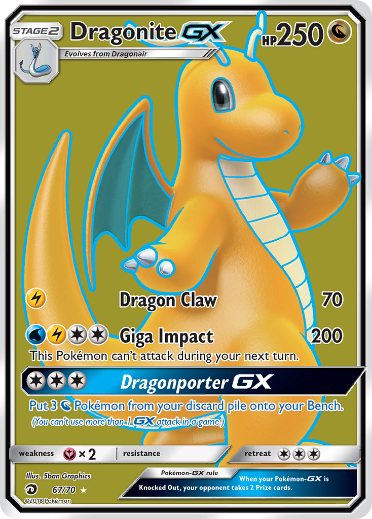 Dragonite GX (67/70) [Sun & Moon: Dragon Majesty] - The Mythic Store | 24h Order Processing