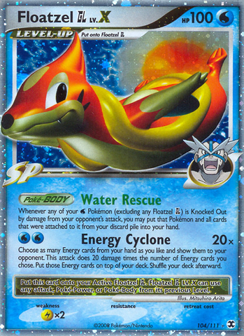 Floatzel GL LV.X (104/111) [Platinum: Rising Rivals] - The Mythic Store | 24h Order Processing