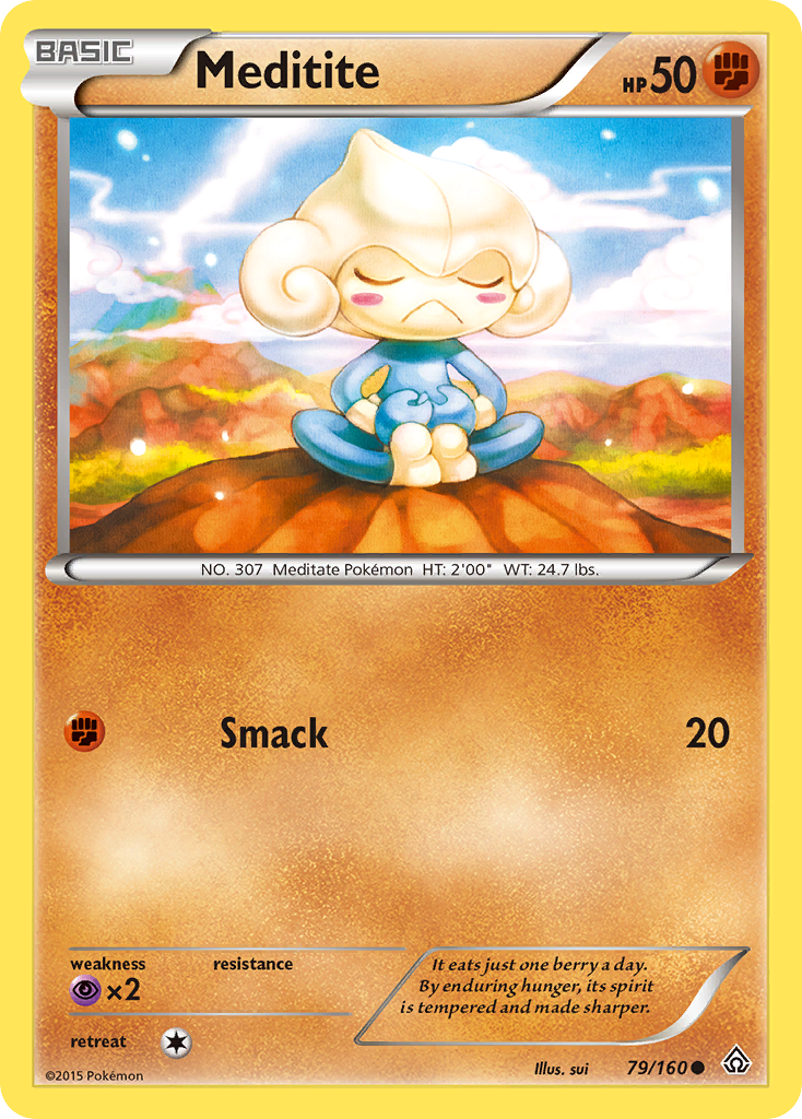 Meditite (79/160) [XY: Primal Clash] - The Mythic Store | 24h Order Processing