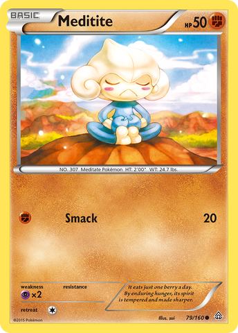 Meditite (79/160) [XY: Primal Clash] - The Mythic Store | 24h Order Processing