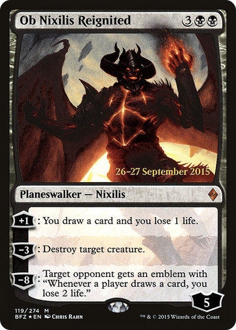 Ob Nixilis Reignited [Battle for Zendikar Prerelease Promos] - The Mythic Store | 24h Order Processing